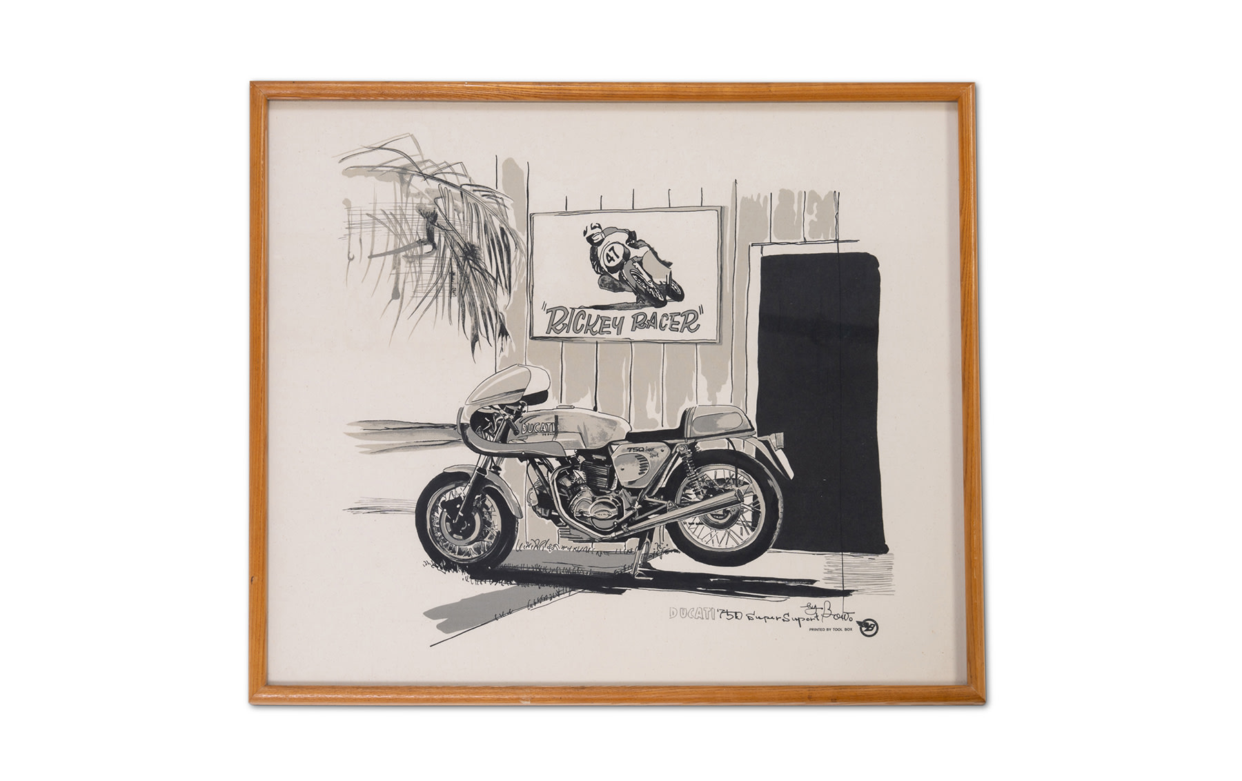 Rickey Racer — Ducati 750 SS Poster