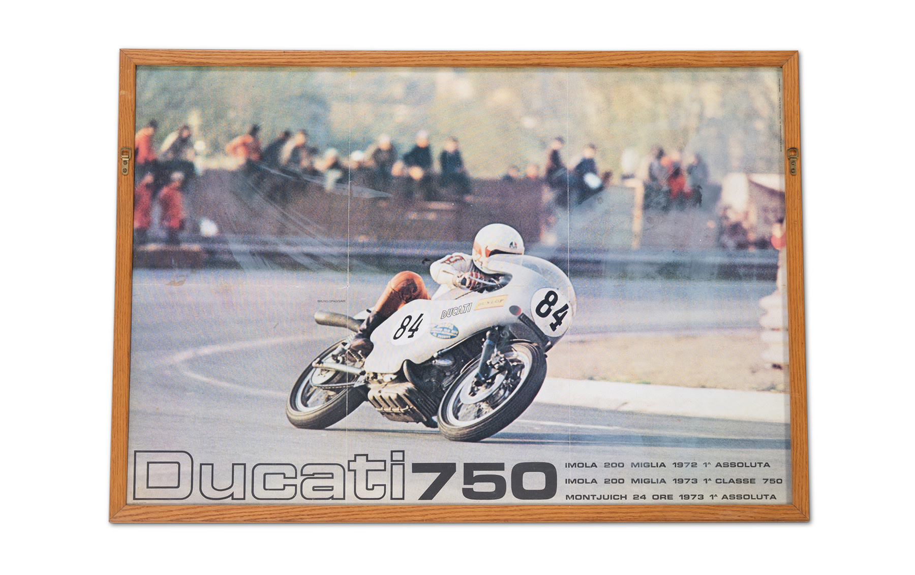 Ducati 750 Racing at Imola Poster