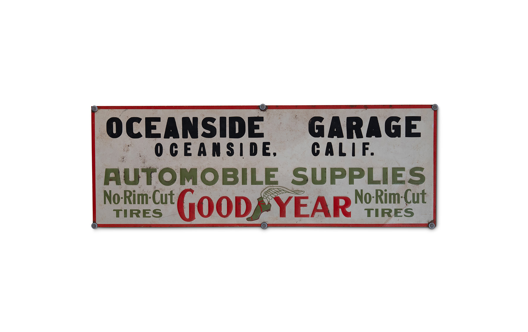 Oceanside Garage Goodyear Tire Sign