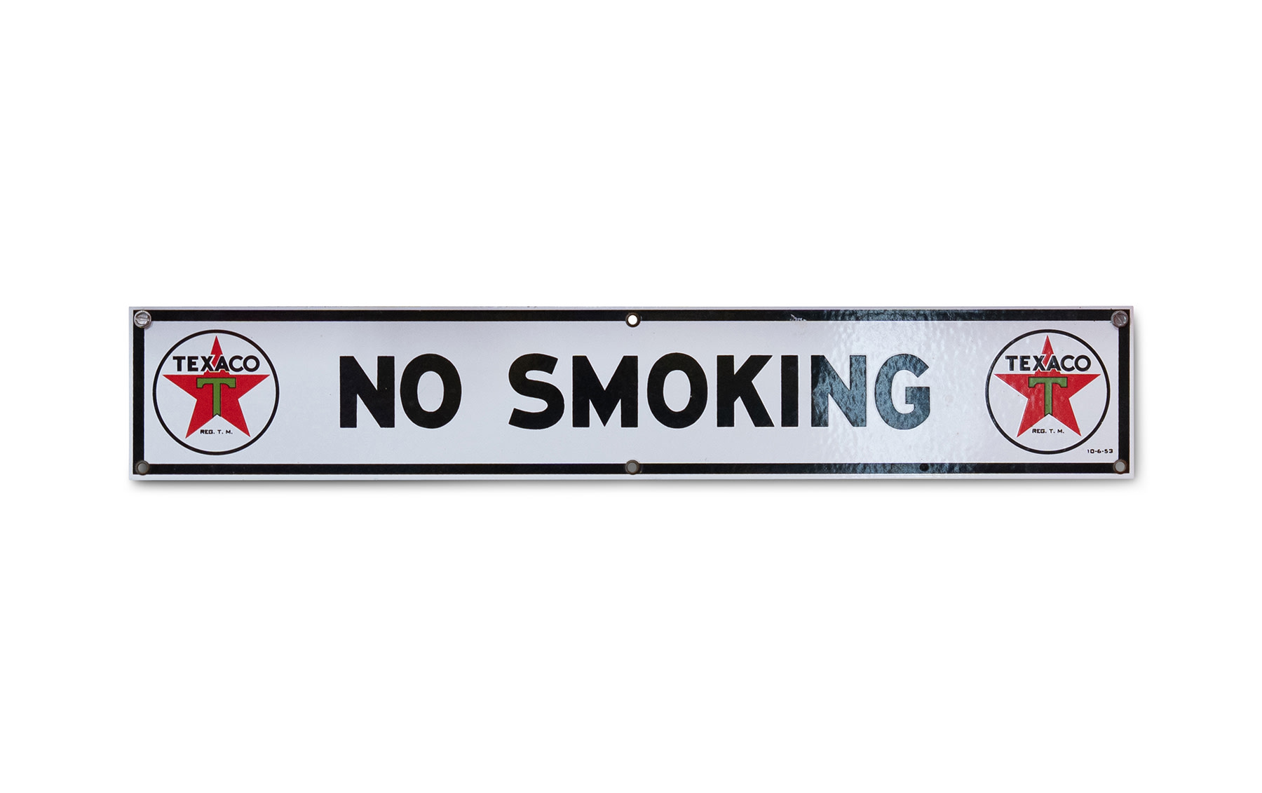 Texaco 'No Smoking' Sign