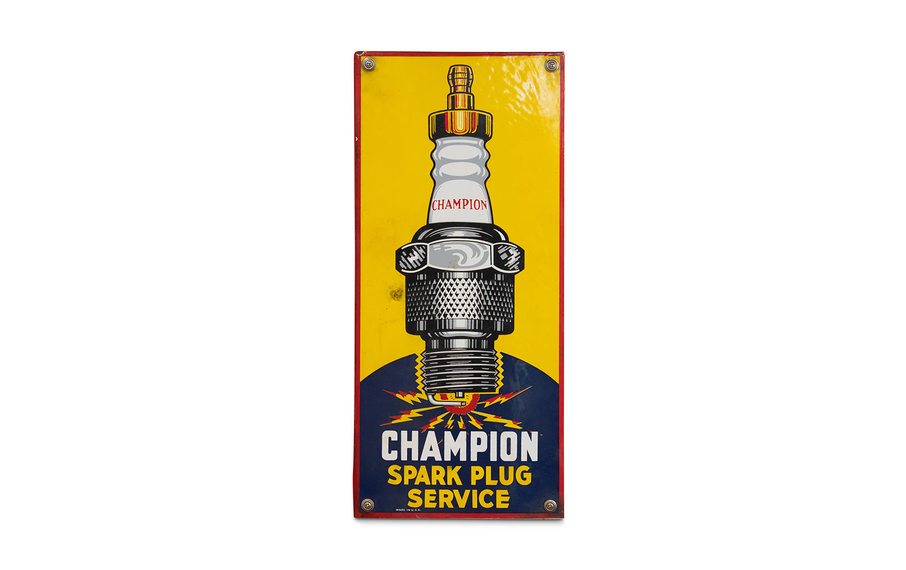 Champion Spark Plug Service Sign