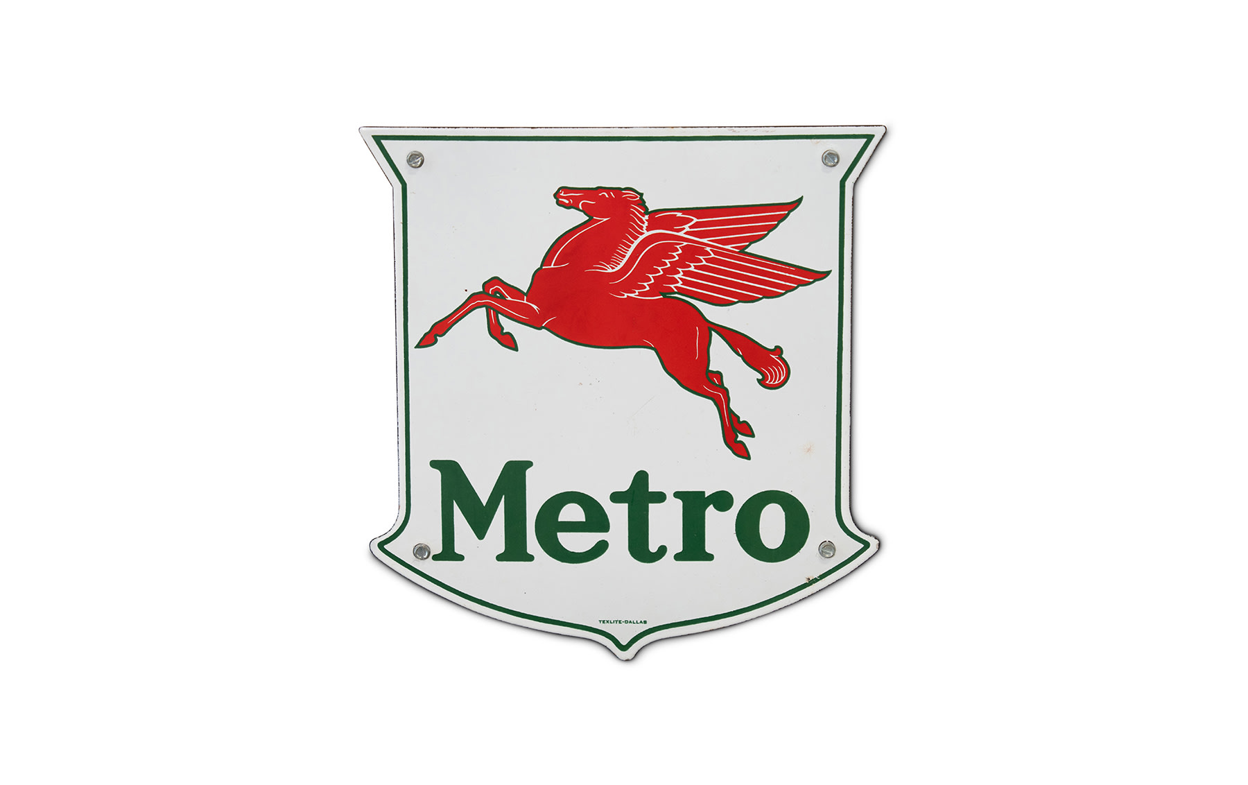 Mobil Oil Gas 'Metro' Sign