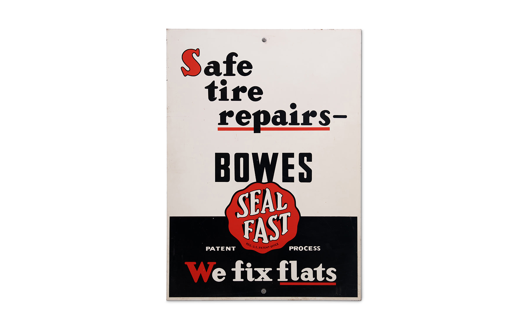 Bowes Seal Fast Tire Repair Sign