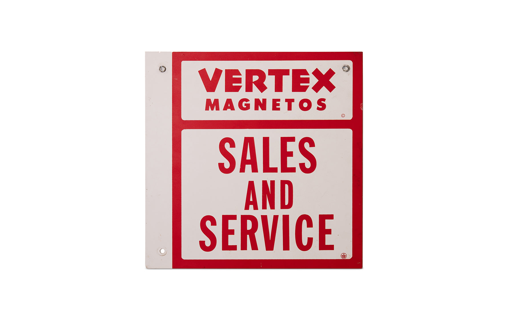 Vertex Magnetos Sales and Service' Sign