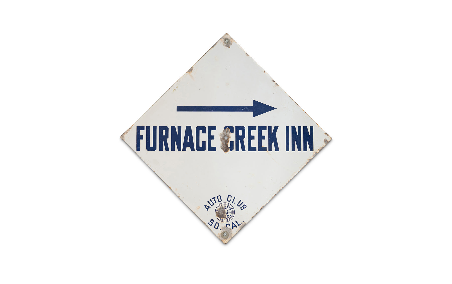 Automobile Club of Southern California 'Furnace Creek Inn' Sign