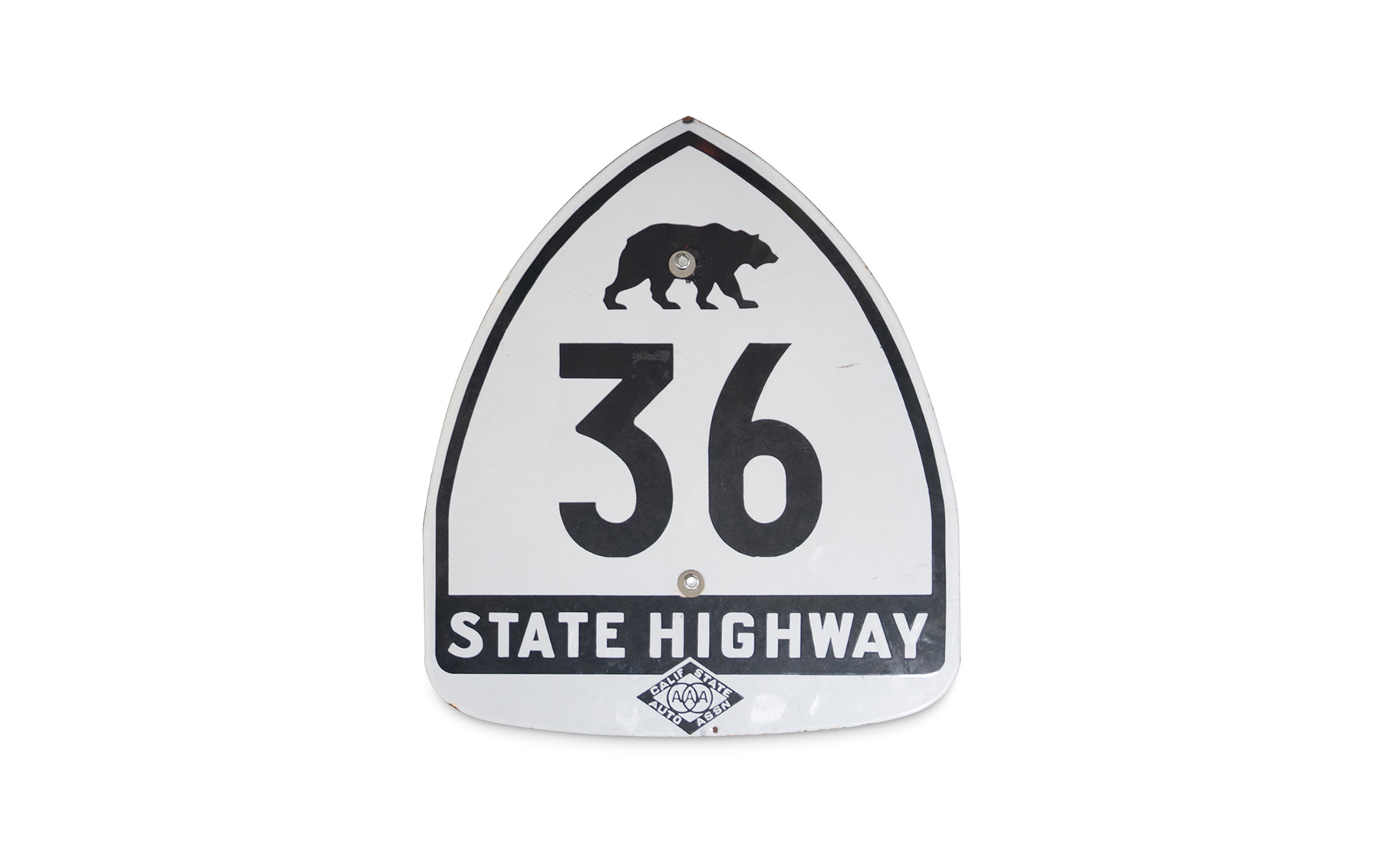 California State Highway 36 Sign