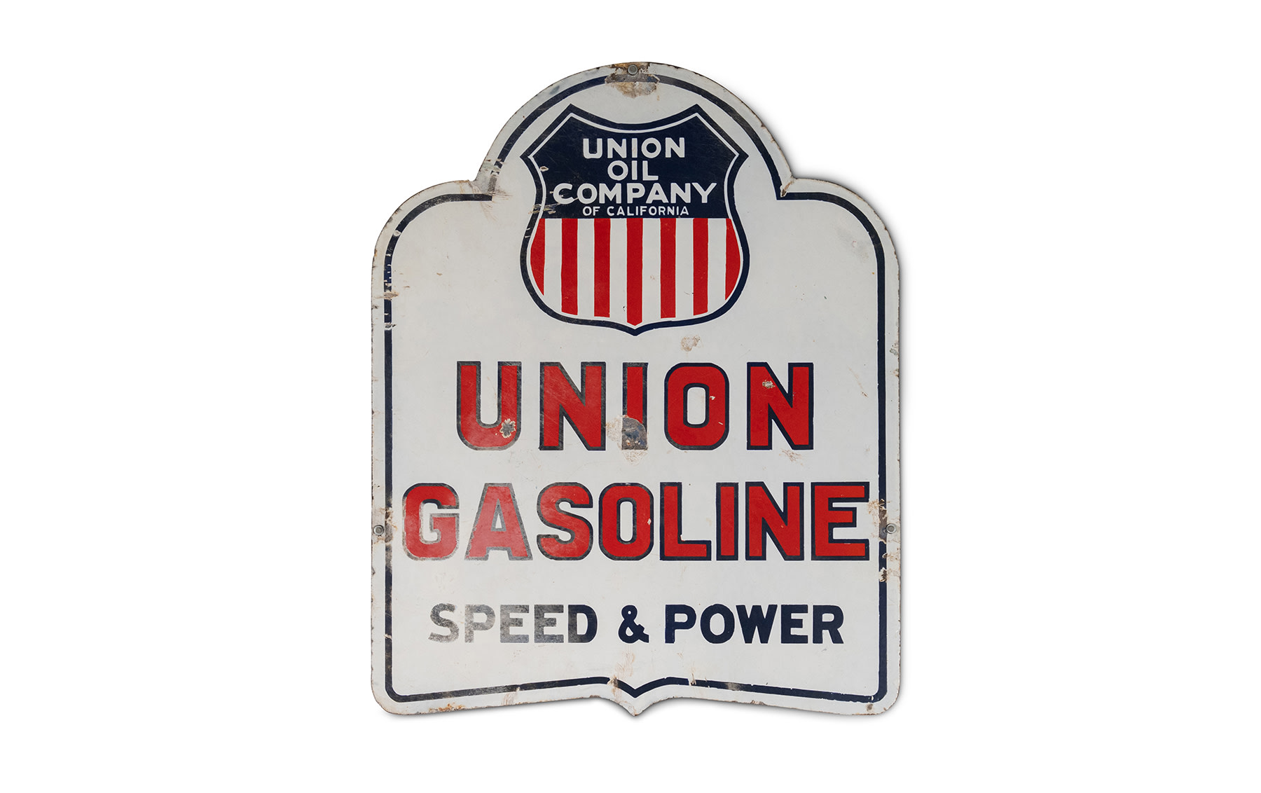 Union Oil Company 'Union Gasoline Speed & Power' Sign