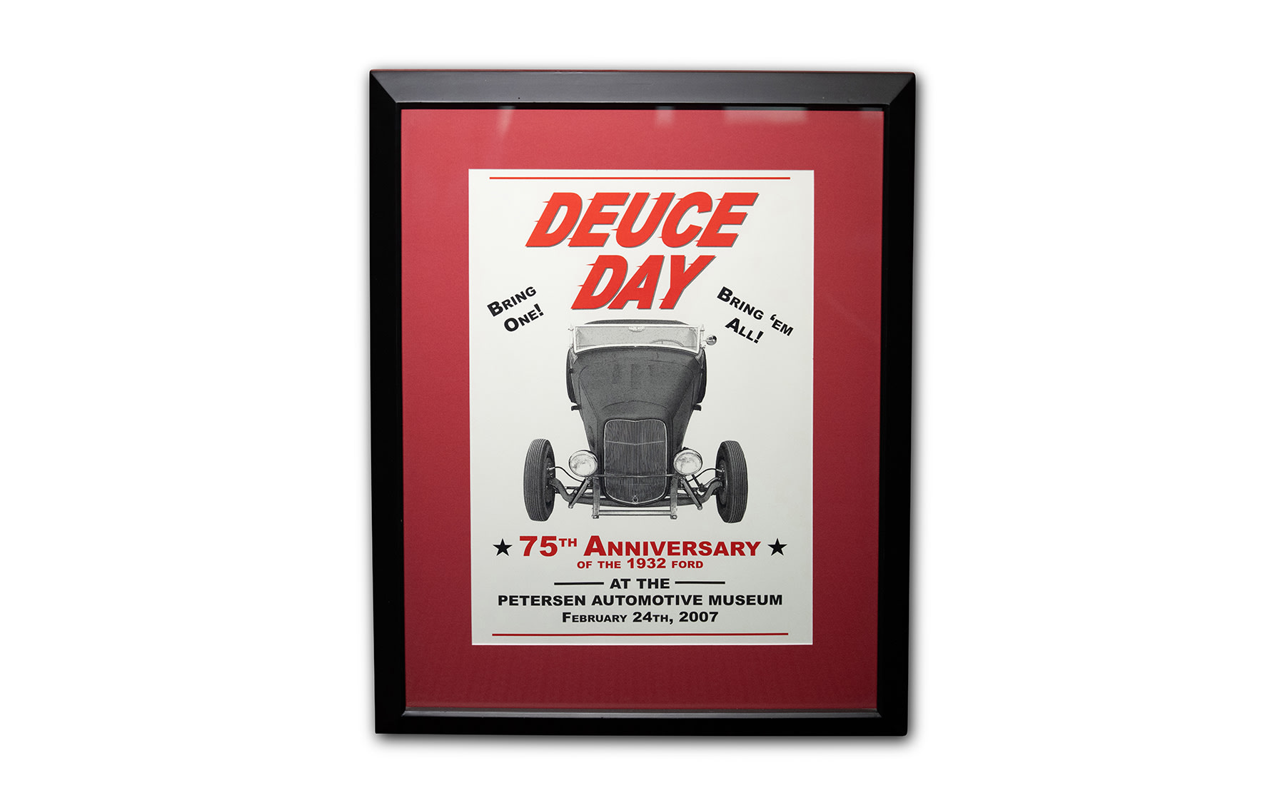 Framed Deuce Day 75th Anniversary of the 1932 Ford Poster