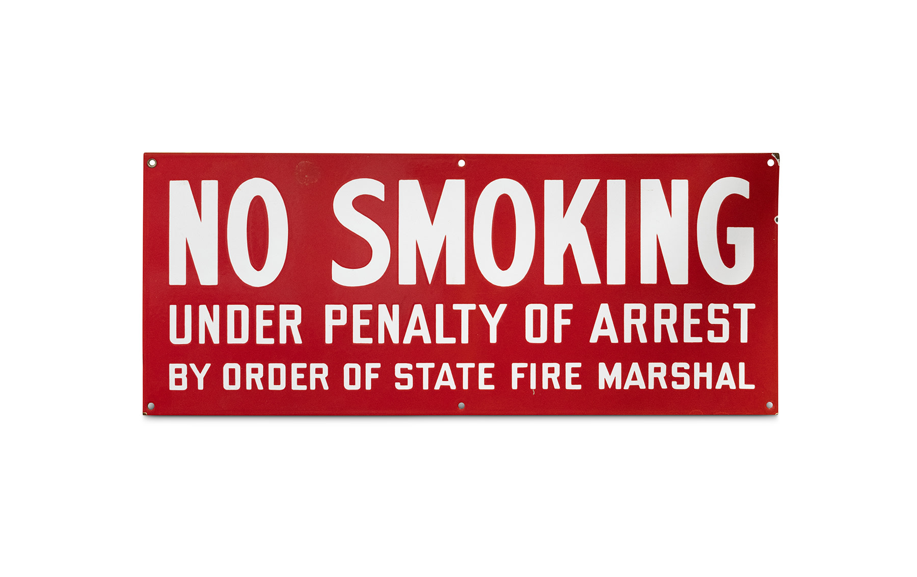No Smoking Fire Marshall Sign
