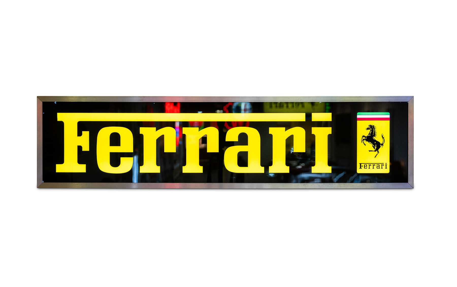 Illuminated Ferrari Script Sign