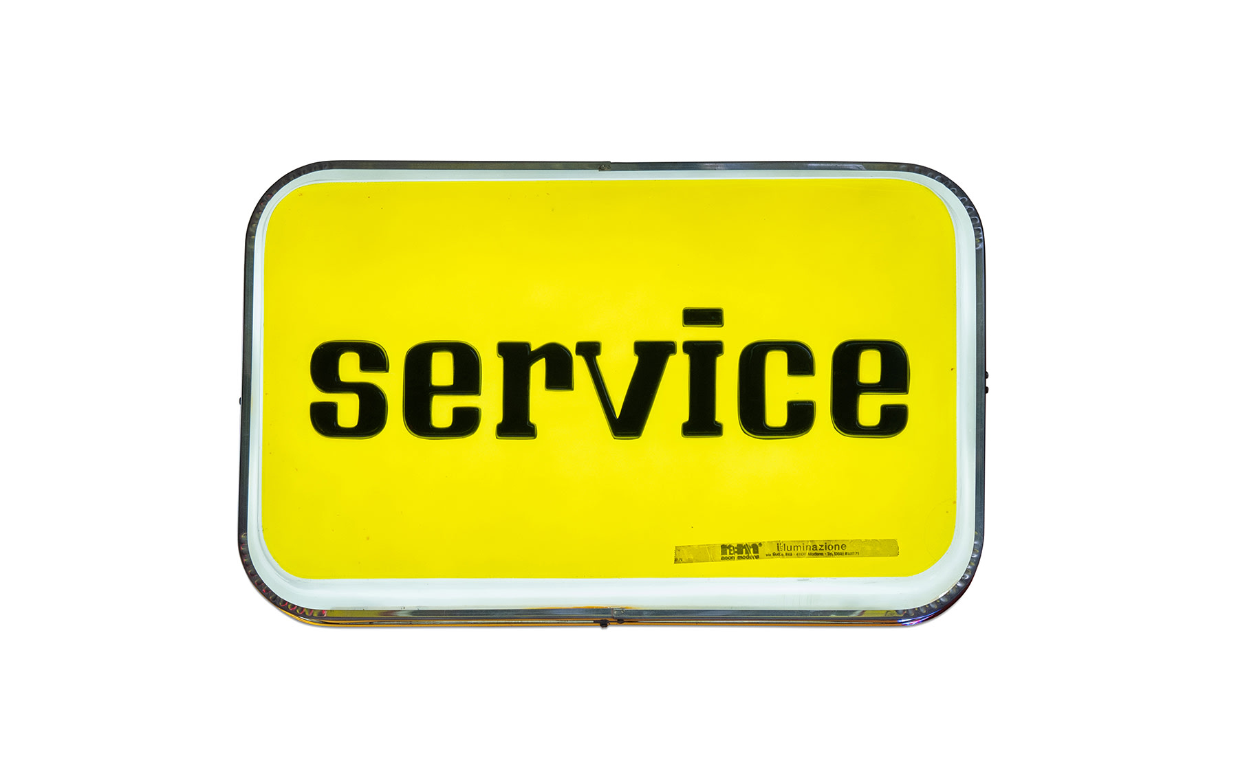 Illuminated Ferrari Service Sign