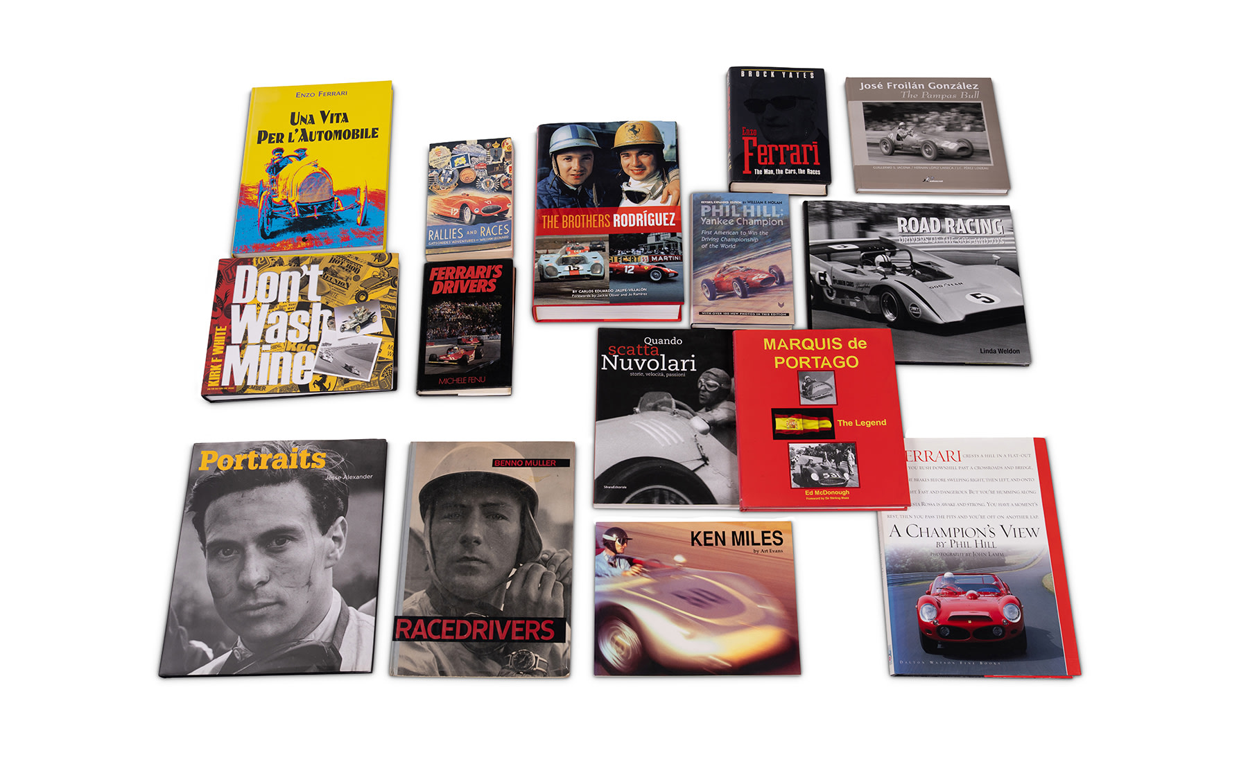 Assorted Volumes on 1950s and 1960s Race Car Drivers