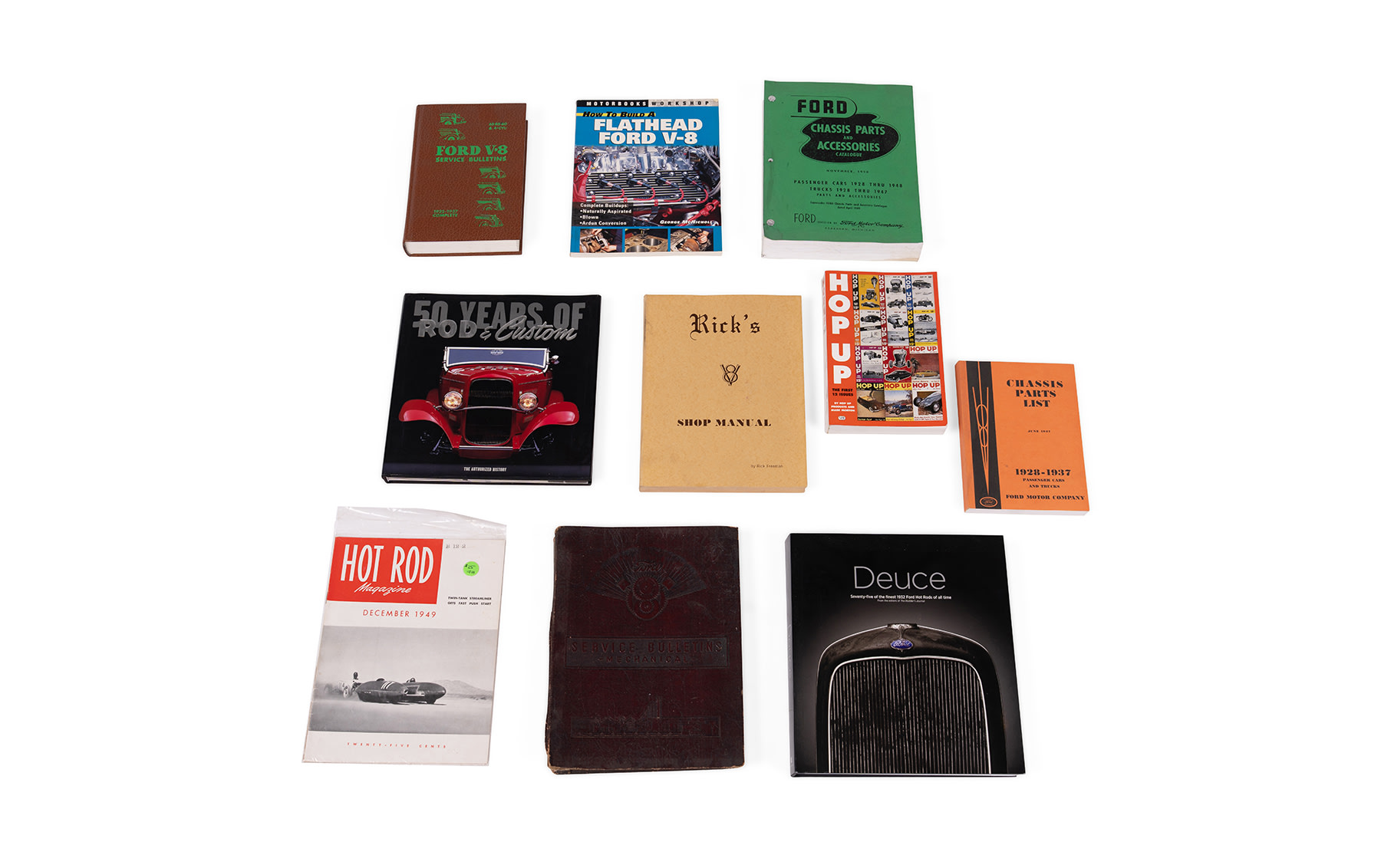 Hot Rod Manuals and Literature, Emphasis on Ford