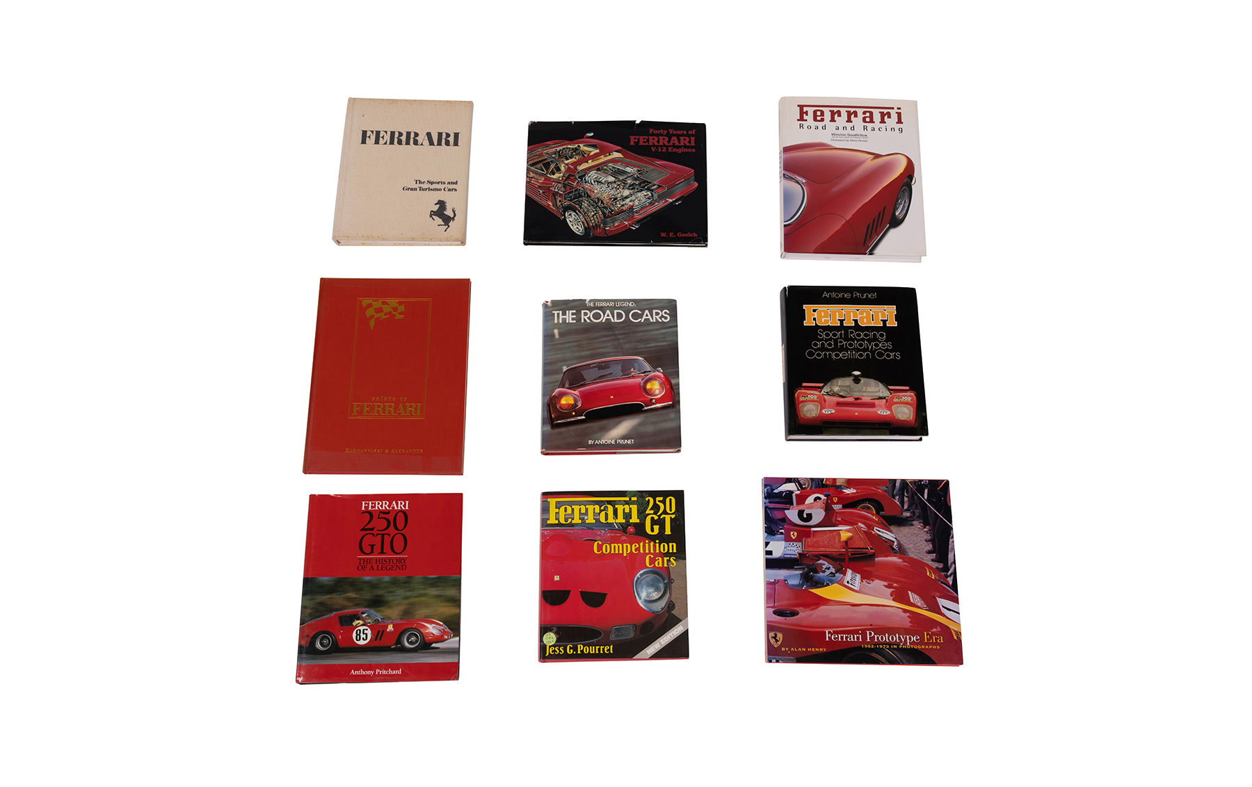 Various Ferrari Historical Books