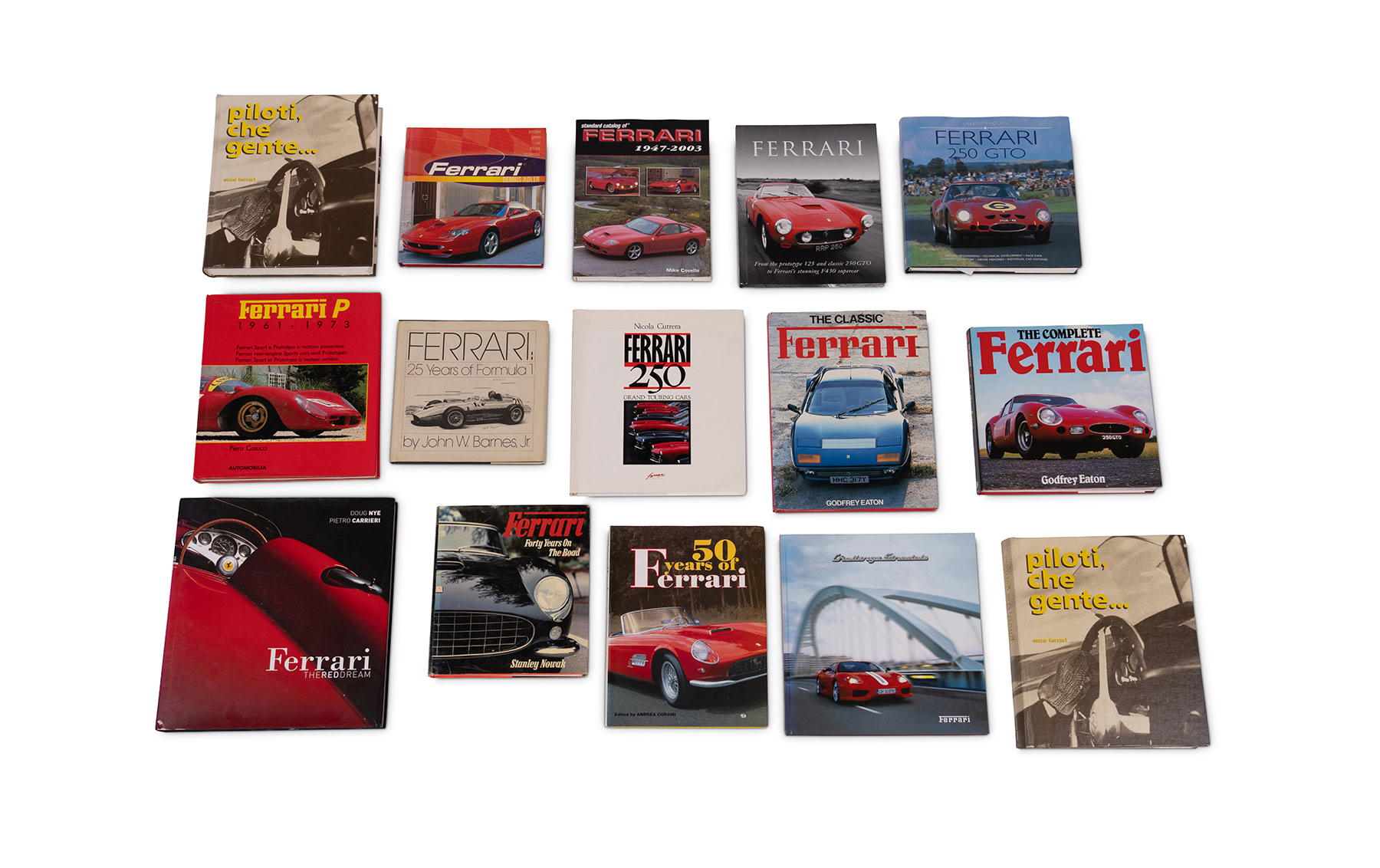 Various Ferrari Historical Books