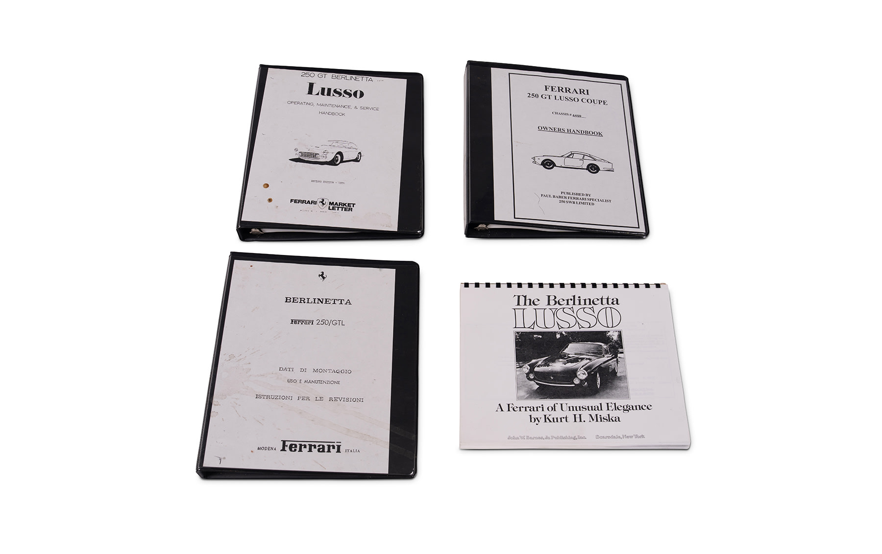 Reprinted Technical Material on the Ferrari 250 GT/L Lusso