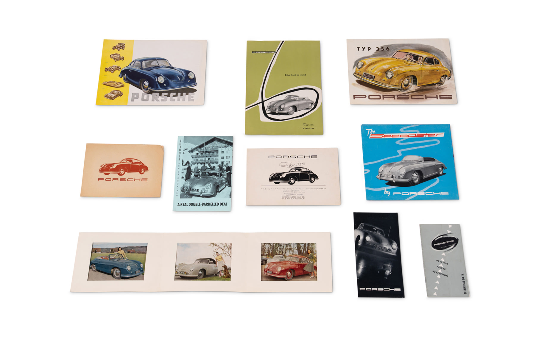 Extensive Collection of Early Porsche 356 Pre-A Literature