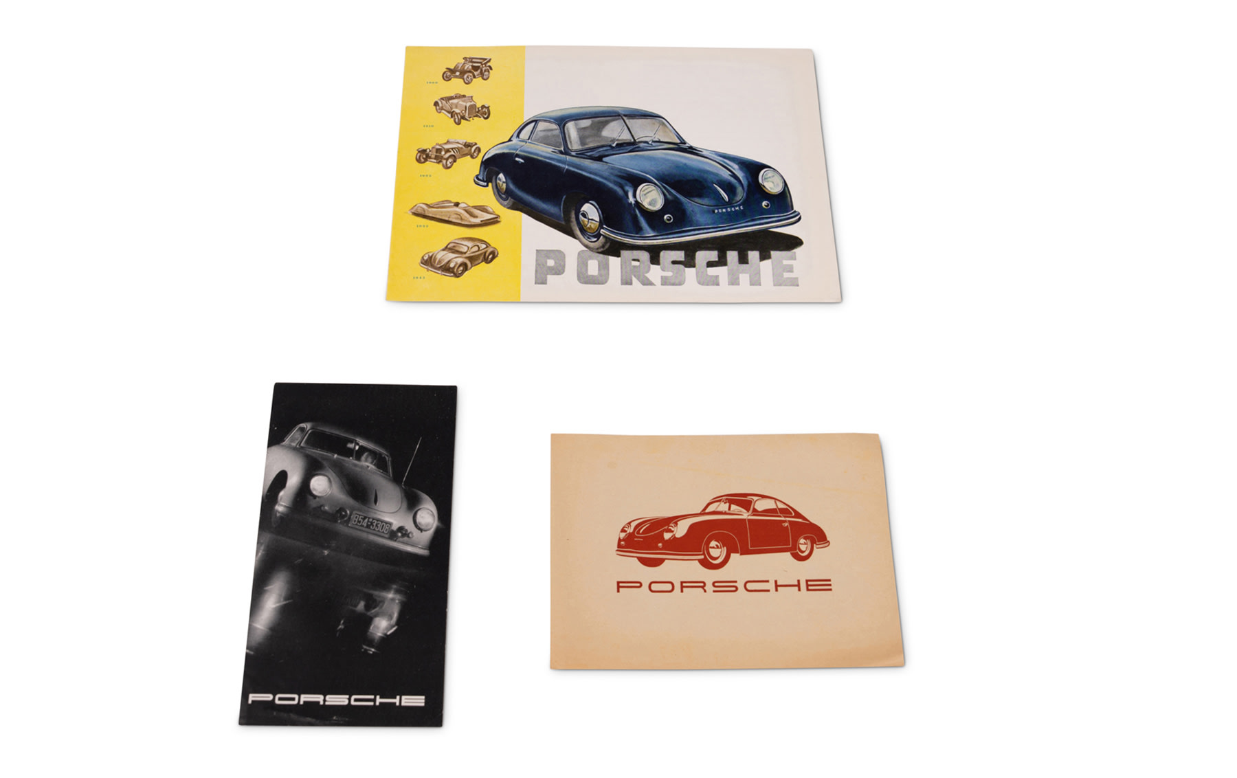 Early Porsche 356 Sales Literature, c. 1952/1953