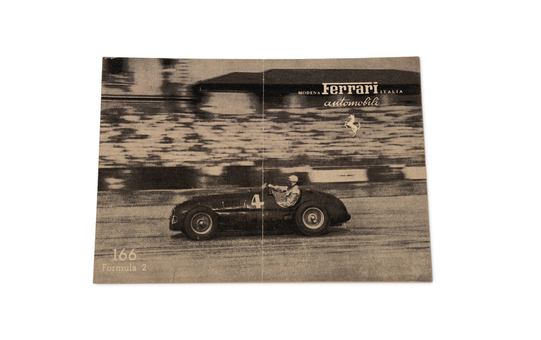 Ferrari 166 Formula 2 Brochure