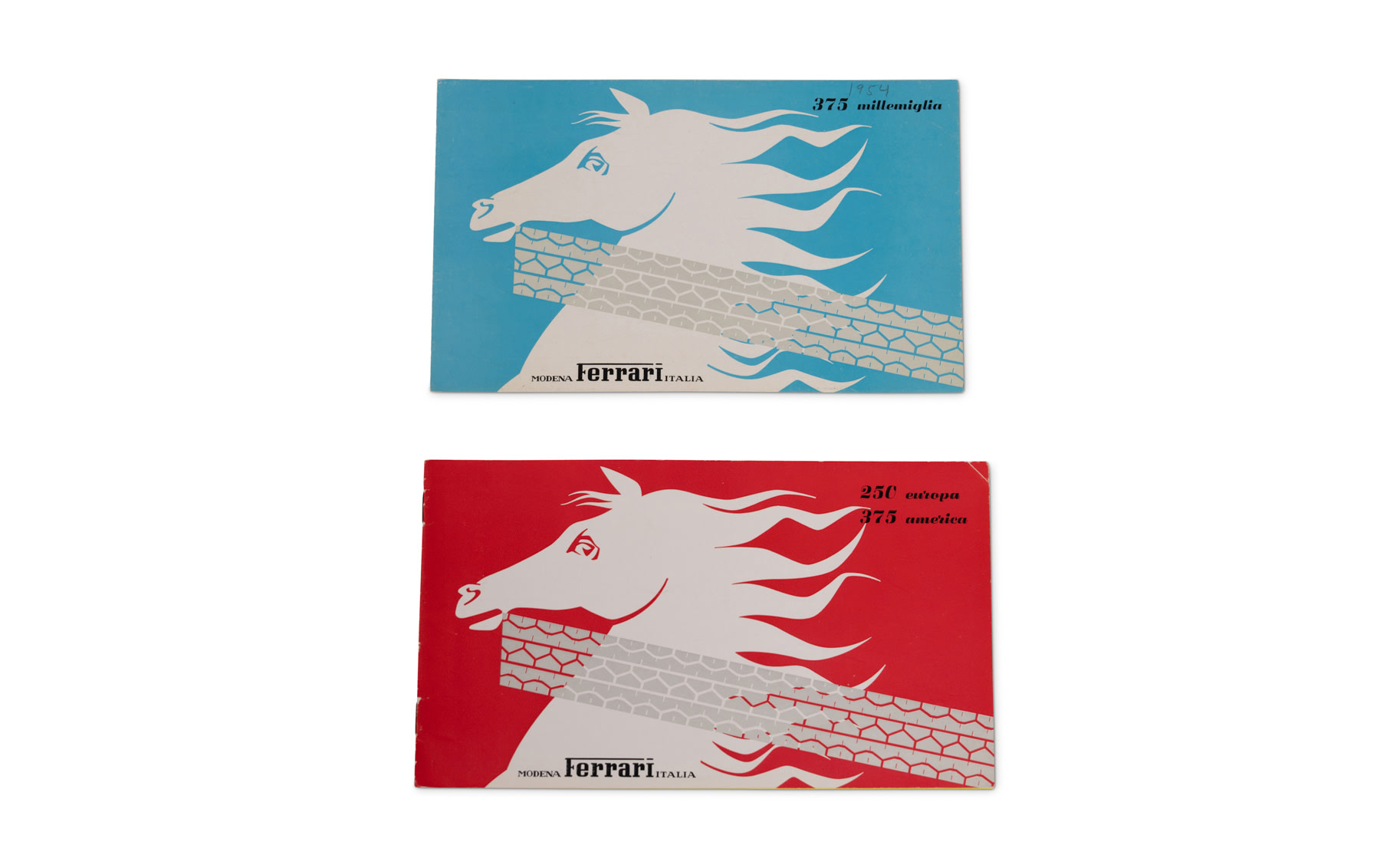 Ferrari 250 Europa, 375 America, 375 Mille Miglia Sales Brochure