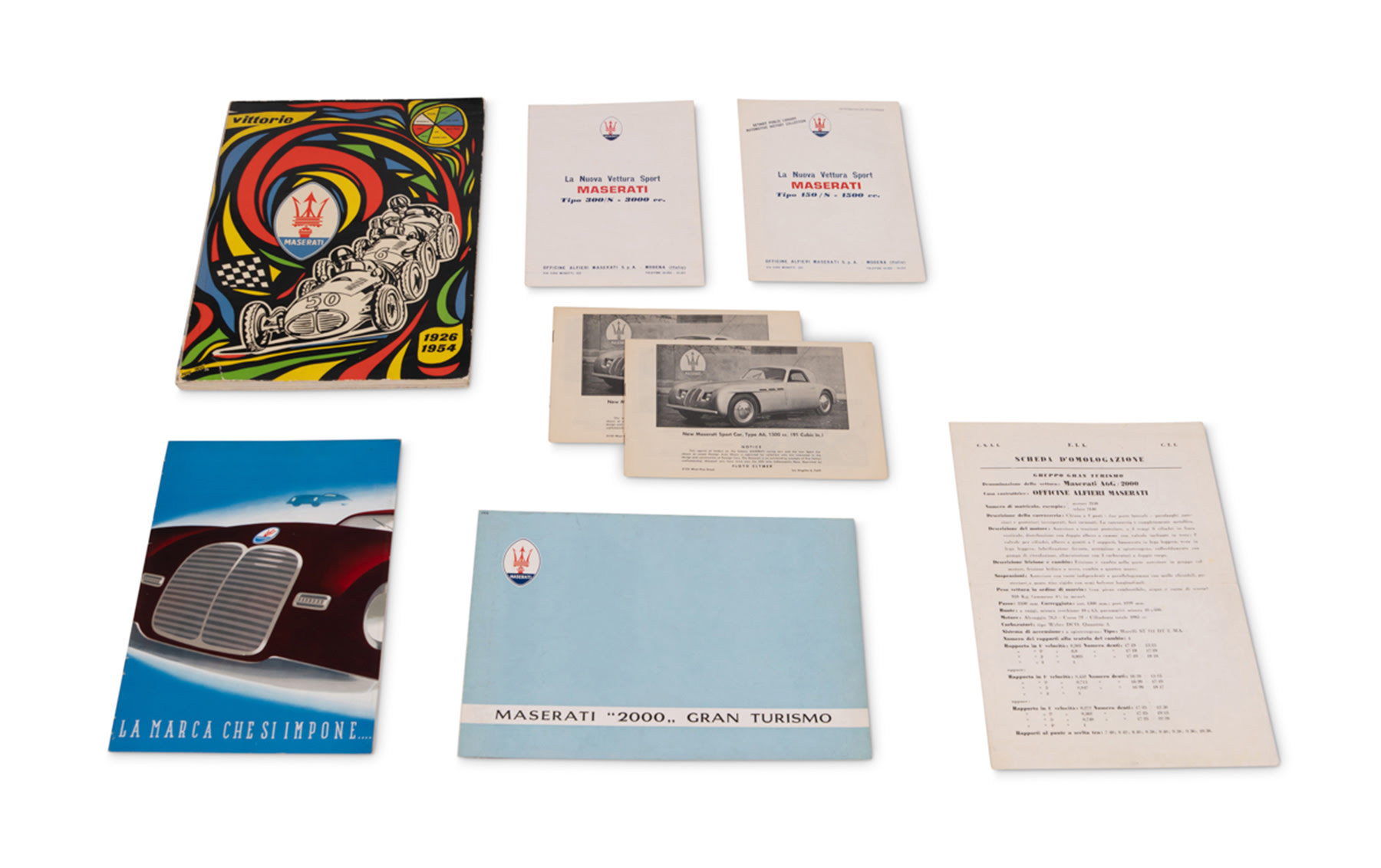 Assorted Maserati Literature