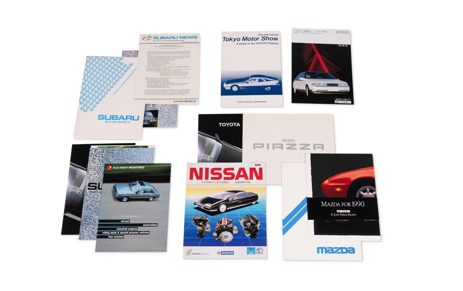 Assorted Japanese Car Literature