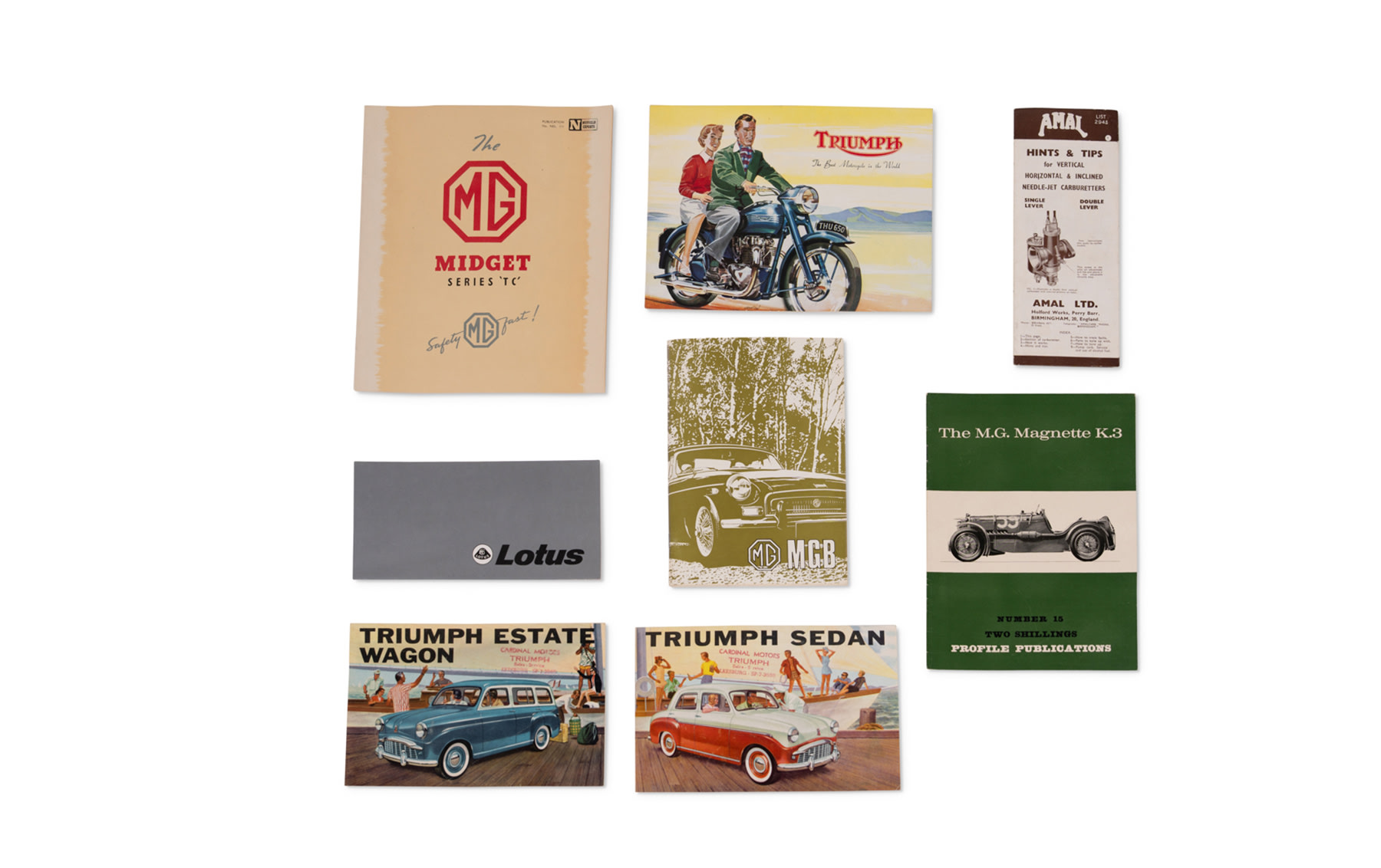 Assorted British Motorcar and Motorcycle Literature