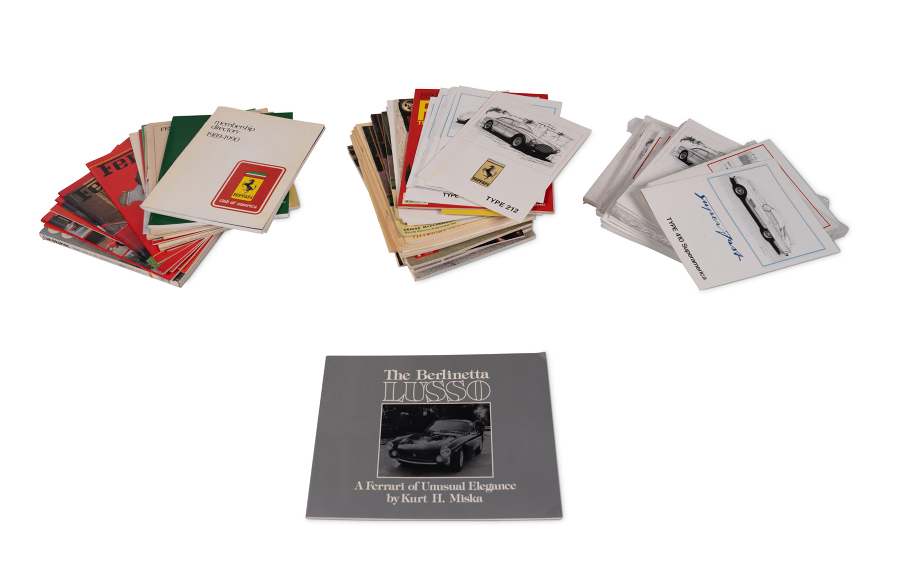 Books on Assorted Ferrari Models