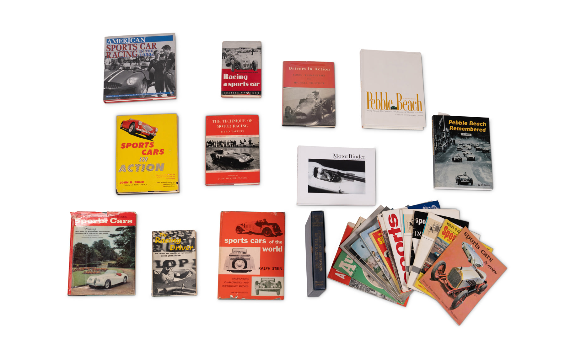 Assorted Books on Sports Cars and Sports Car Racing from the 1950s