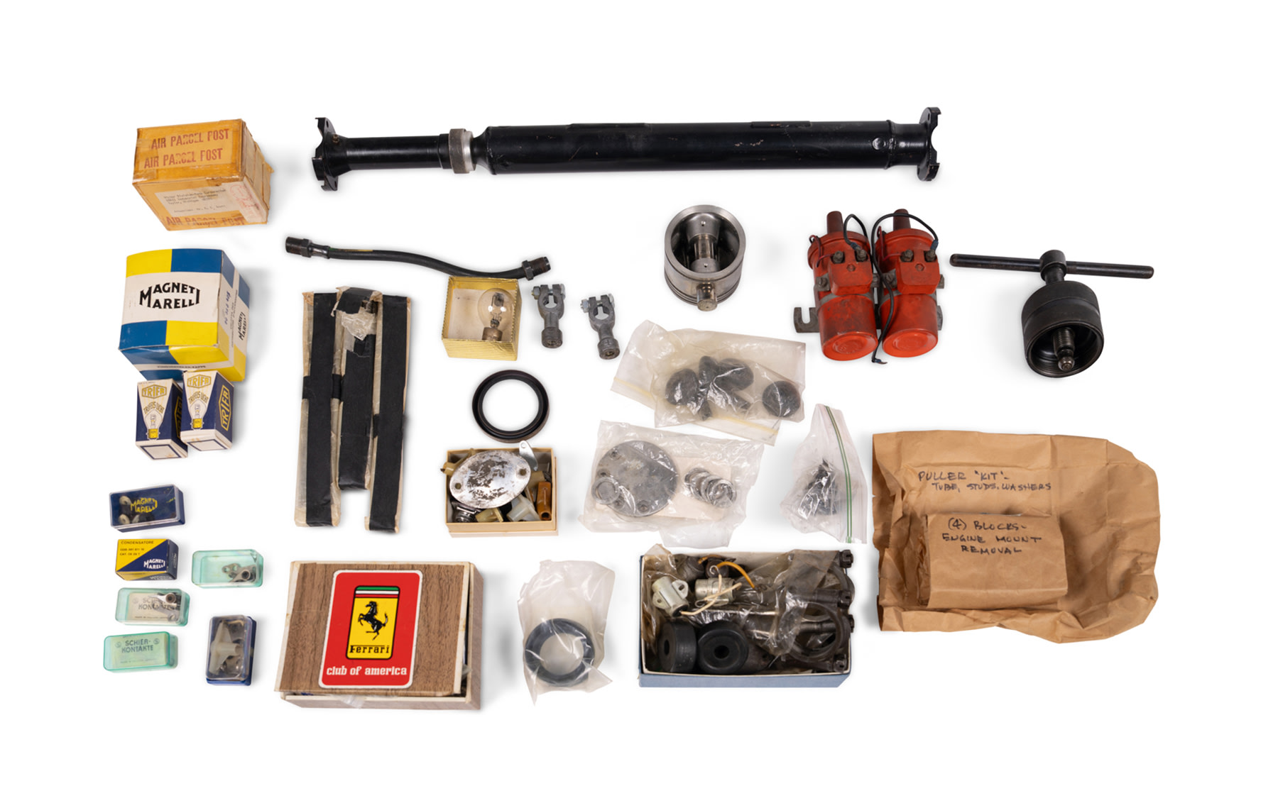 Various Ferrari Mechanical and Ignition Components