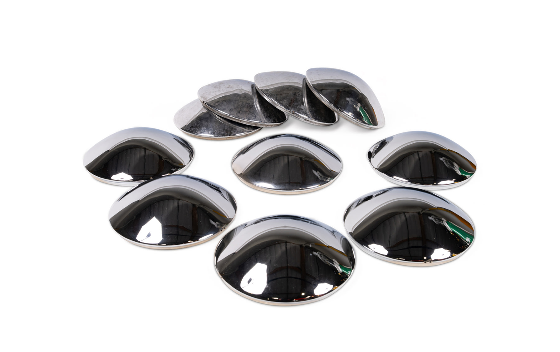 10 Porsche 356 Hubcaps