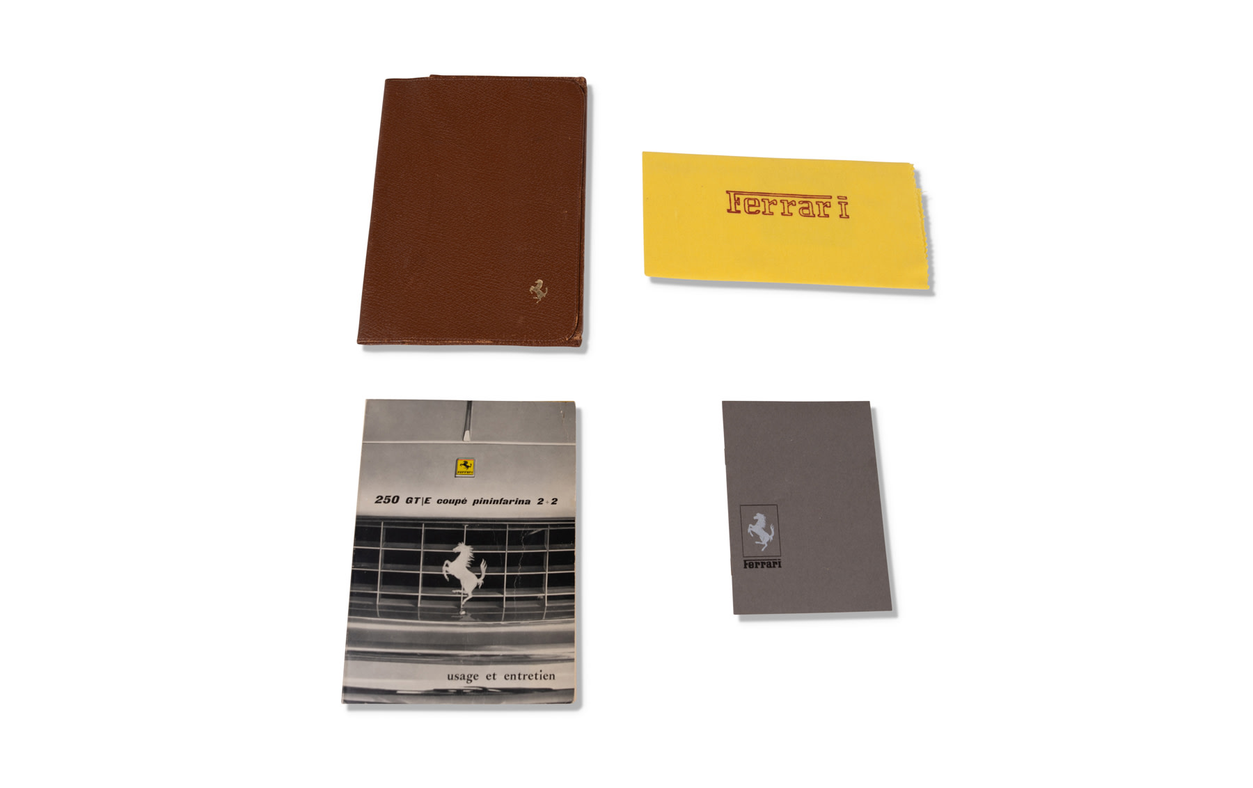 Ferrari 250 Manual with Original Pouch and 1964 Dealer Directory