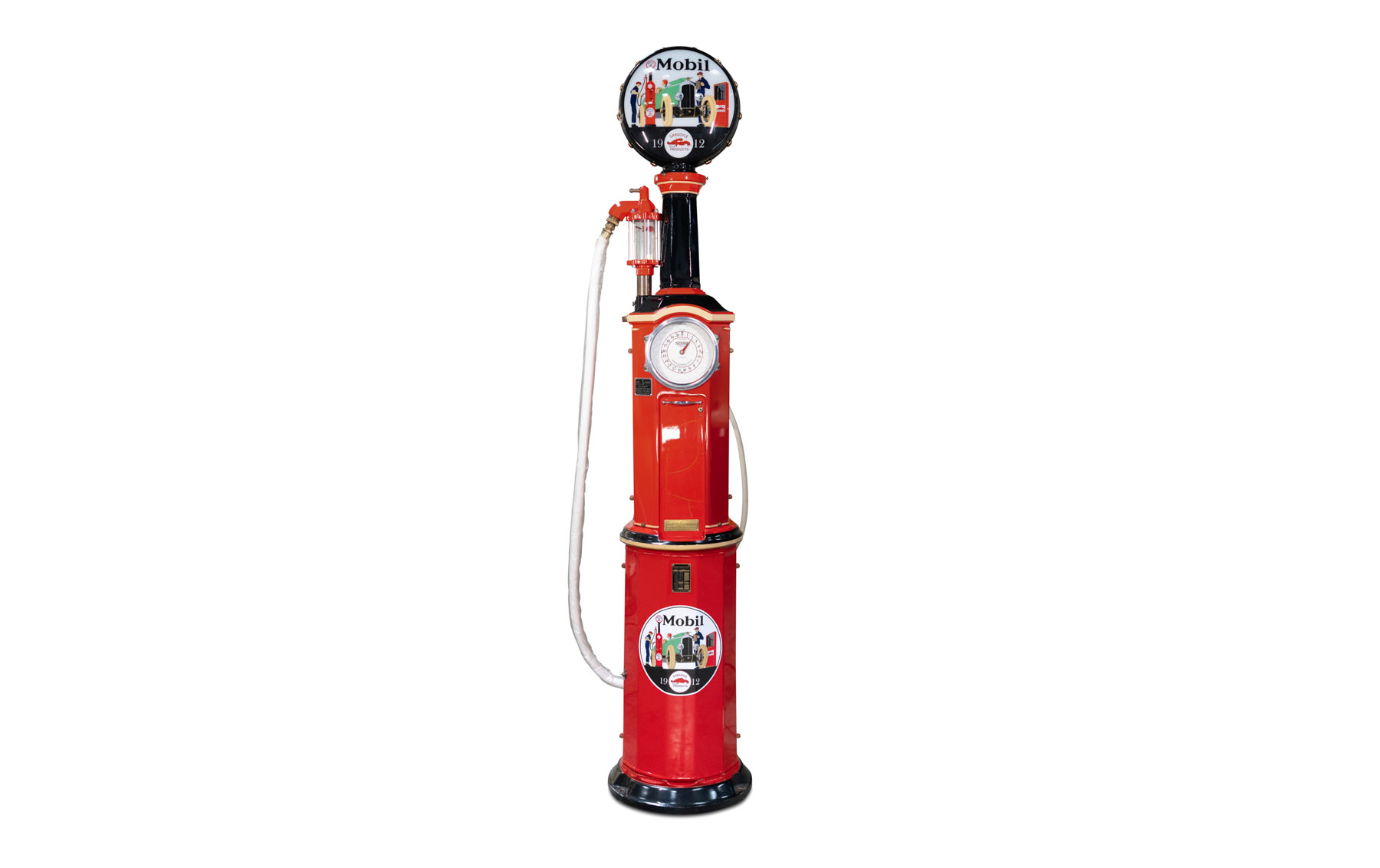 Mobil Gas Pump Clock Face