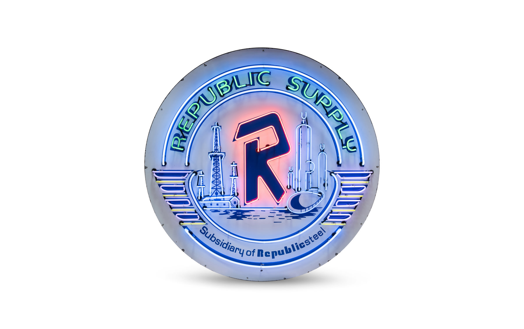 Republic Supply Illuminated Neon Sign