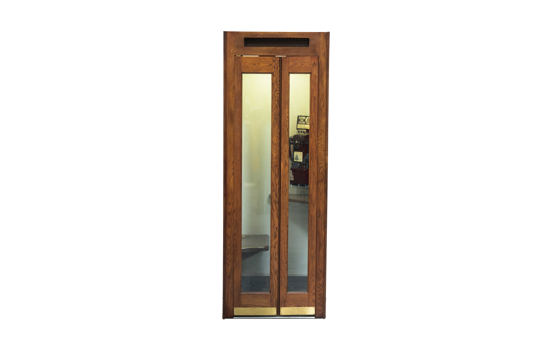 Vintage Wooden Phone Booth