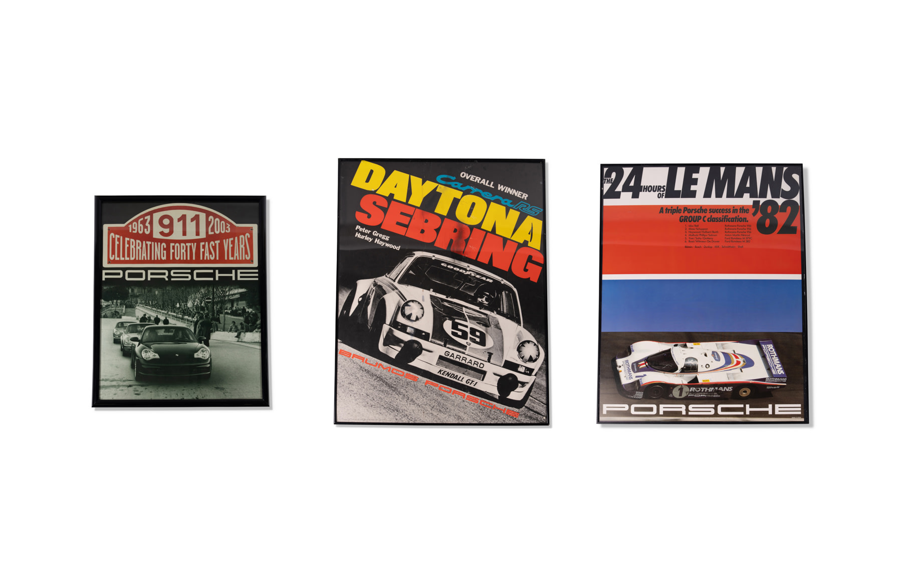 Collection of Original Factory-Issued Porsche Posters