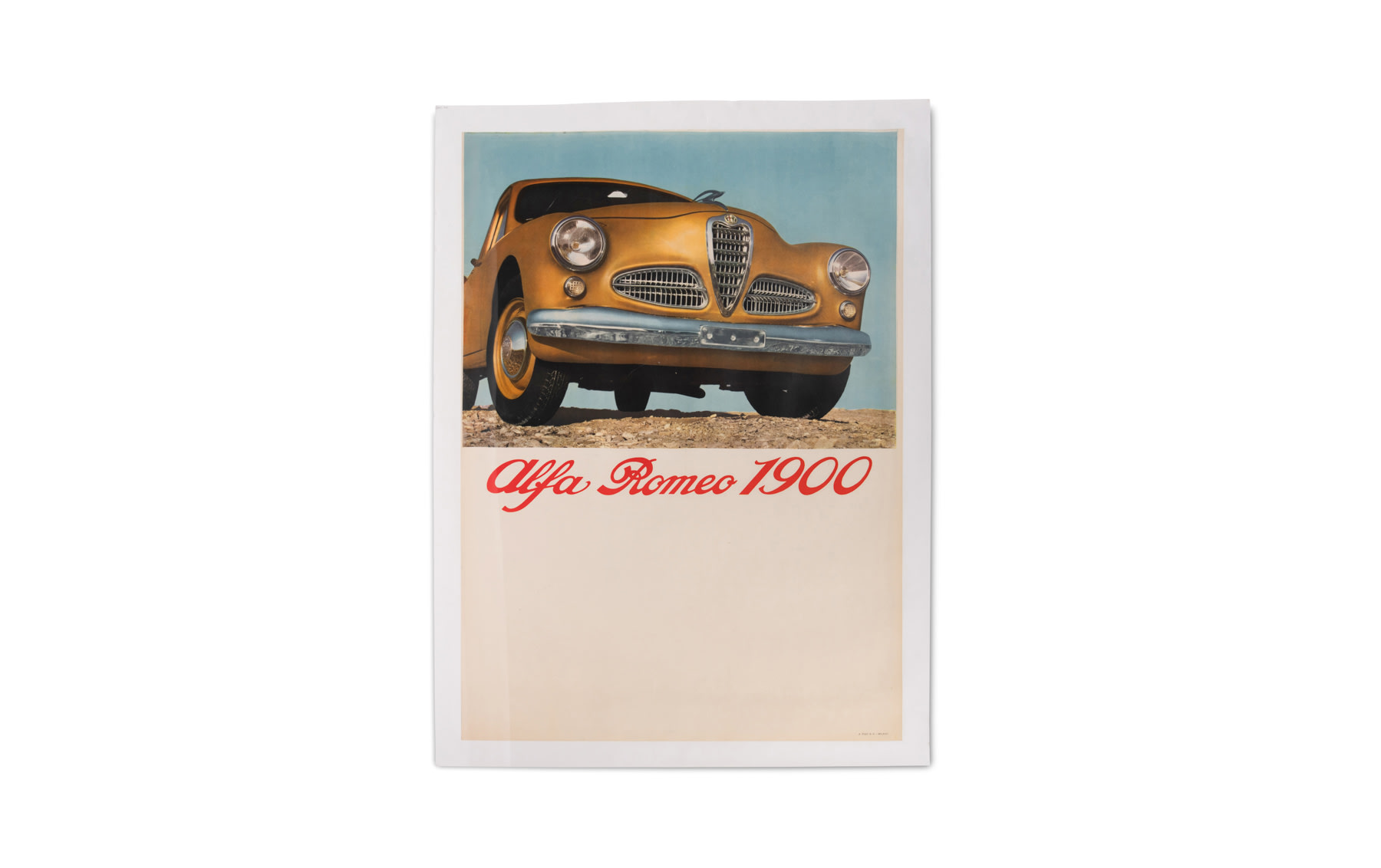 1950 Alfa Romeo 1900 Showroom Poster