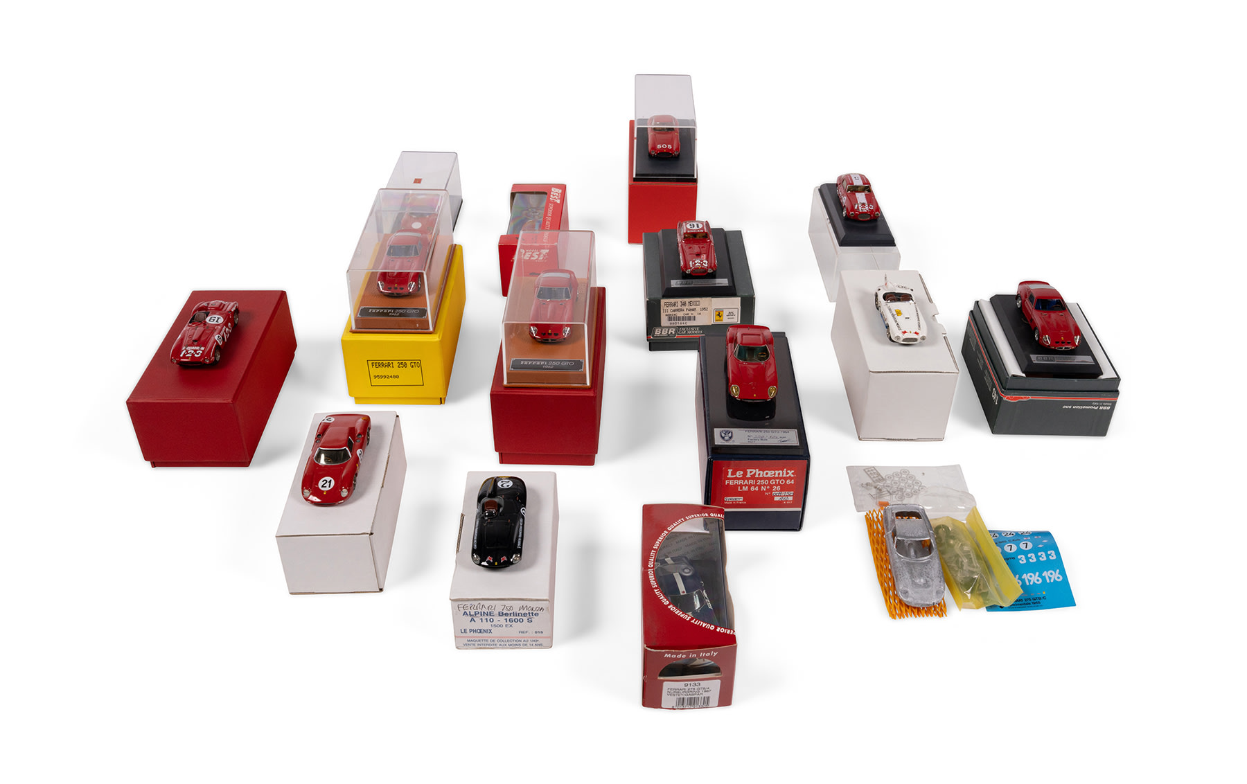 1:43 Scale Model Cars, Various Ferrari Competition Cars