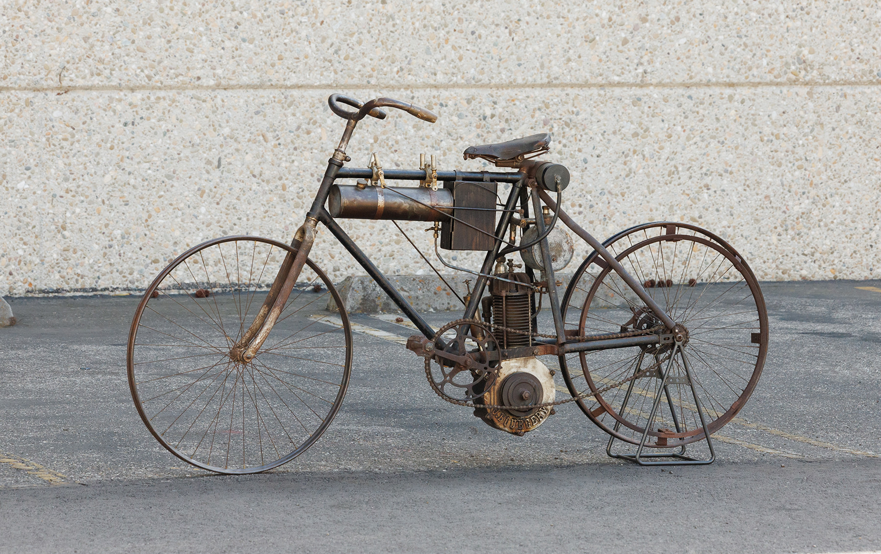 c. 1898 Bourgery Motorized Bicycle