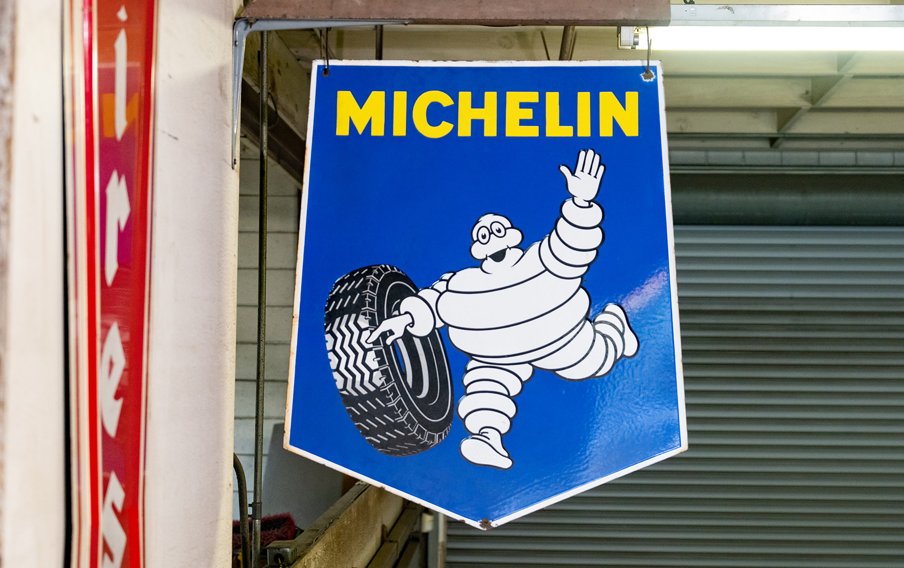 Pair of Double-Sided Michelin Signs