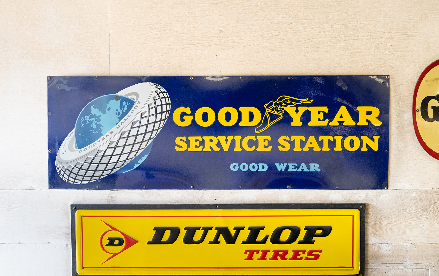 Goodyear Service Station Good Wear Sign