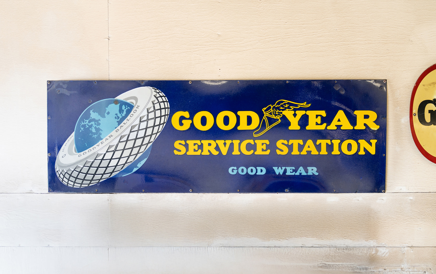 Goodyear Service Station Good Wear Sign