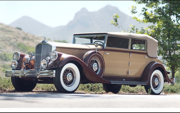 1933 Pierce-Arrow 1247 12 Convertible Sedan-2