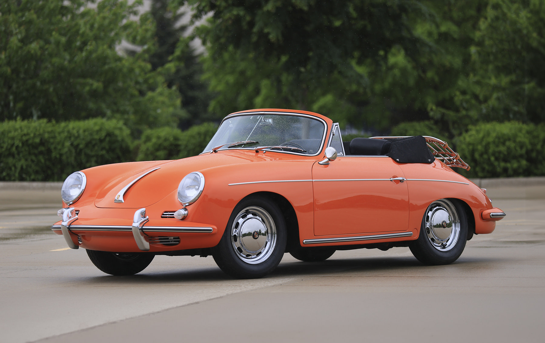 Modèle Réduit Porsche 356 C Cabriolet Hongwell 1/43 Rouge 2002 - Occasion Avec Présentoir