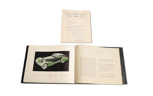 Mercedes-Benz Model 500K Supercharged Sales Brochure