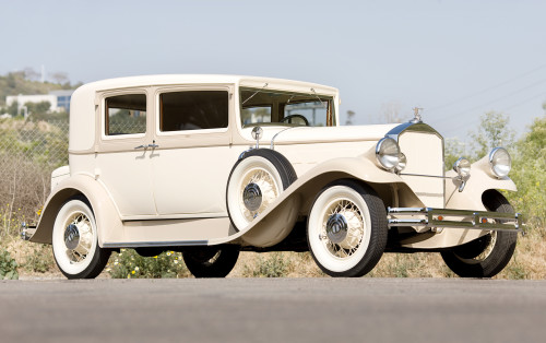 Pierce-Arrow Model B roadster 1930 white (Esval) 1:43