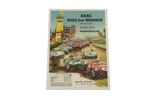 ADAC 1000 Km Rennen Nürburgring Poster, 1964