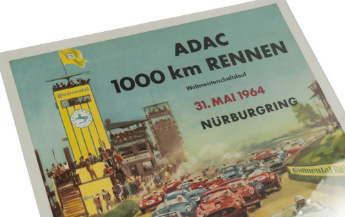 ADAC 1000 Km Rennen Nürburgring Poster, 1964