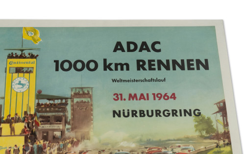 ADAC 1000 Km Rennen Nürburgring Poster, 1964