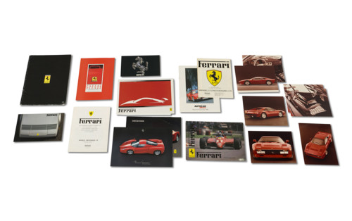 Ferrari Franchise and Independent Dealer Brochures, Including 288 GTO Press Color Photographs